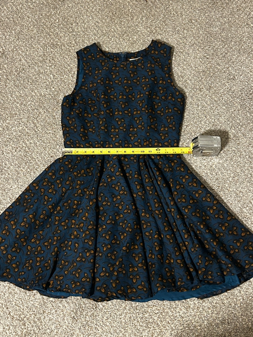 Anthropologie Maison Jules Floral Print Fit & Flare Dress - Picture 6 of 9